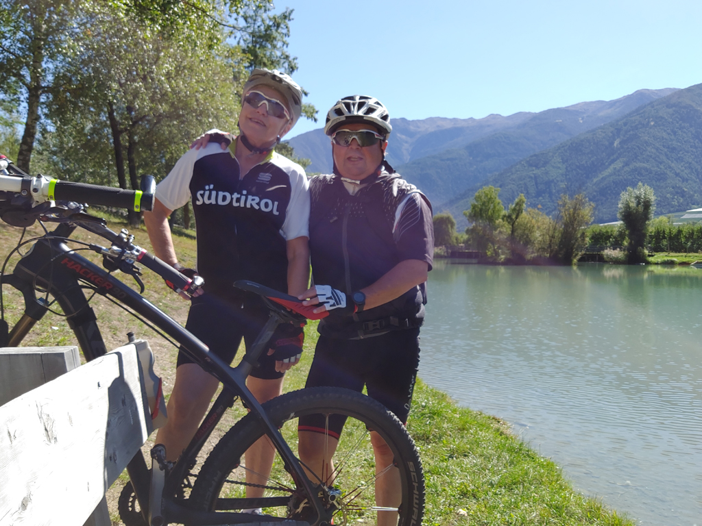 In Südtirol in Algund Richtung Vinschgau